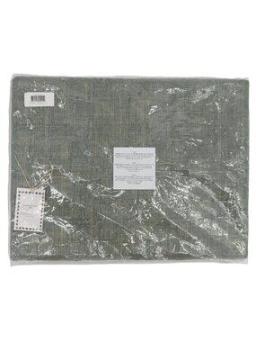NEW Mackenzie-Childs Set of 4 Grey Sinamay Placemats Woven Abaca Fibers NWT
